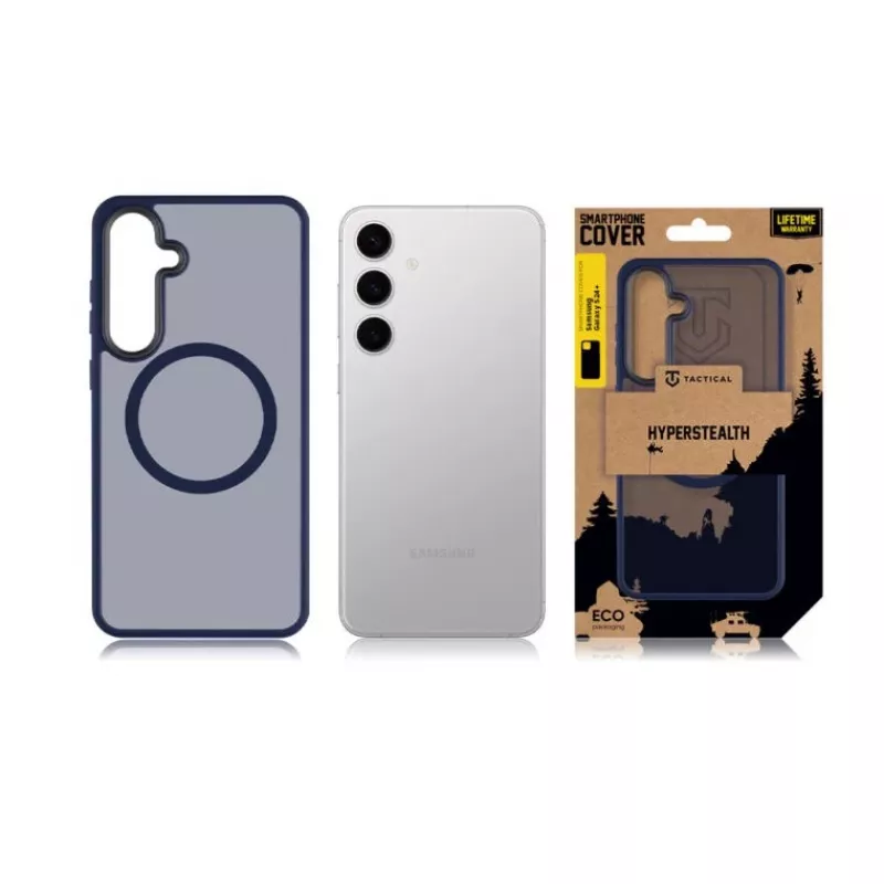 Taktische Rückseitenabdeckung MagForce Hyperstealth für Samsung Galaxy S24+ Deep Blue