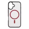 Taktische Rückseitige Abdeckung MagForce Hyperstealth 2.0 für iPhone 16, Schwarz/Rot