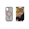 Taktische Rückseitige Abdeckung MagForce Hyperstealth 2.0 für iPhone 16, Schwarz/Rot