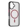 Taktische Rückseitige Abdeckung MagForce Hyperstealth 2.0 für iPhone 16, Schwarz/Rot