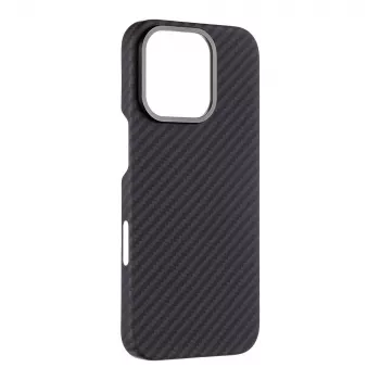 Tactical Back Cover MagForce Aramid für iPhone 16 Pro Schwarz