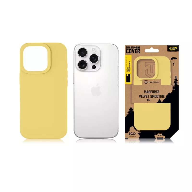 Tactical Back Cover MagForce Velvet Smoothie iPhone 16 Pro Banana