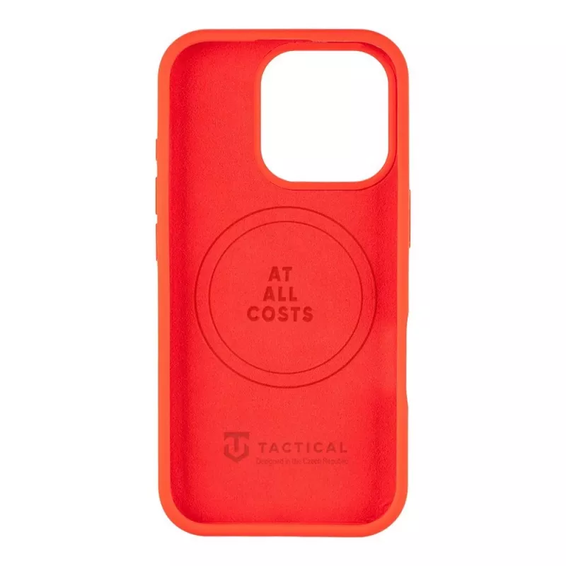 Tactical Back Cover MagForce Velvet Smoothie für Apple iPhone 16 Pro – Chilli Red