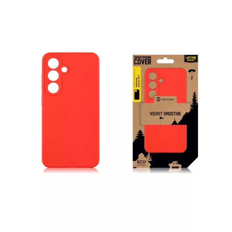 Tactical Back Cover Velvet Smoothie für Samsung Galaxy S25 - Chilli Red