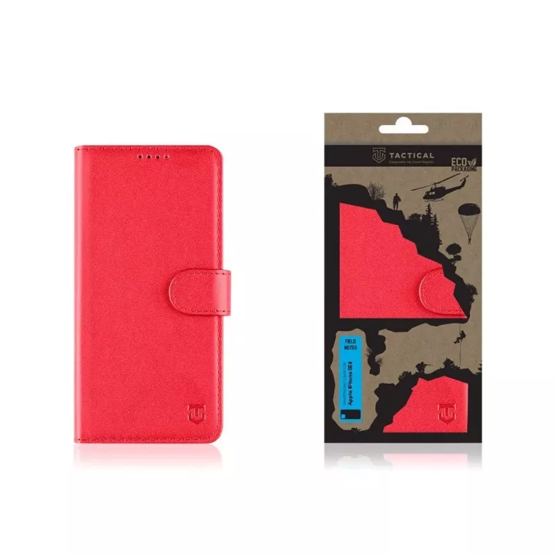 Tactical Book Cover Field Notes iPhone 16e/17e Rot