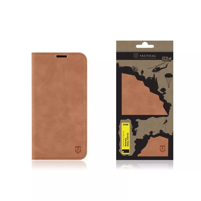 Tactical Book Cover Xproof für Samsung Galaxy A36 5G, Mud Brown
