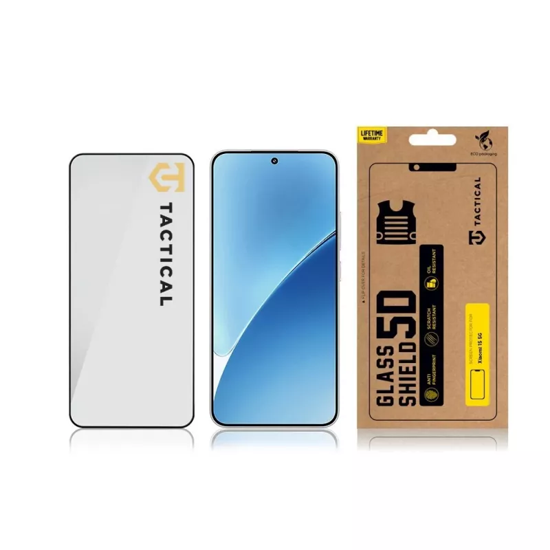 Tactical Glass Shield 5D für Xiaomi 15 5G Schwarz