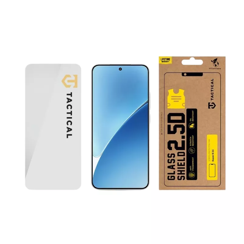 Tactical Glass Shield 2.5D für Xiaomi 15 5G Clear