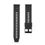 Taktisches Quick-Release-Silikonarmband 20mm Schwarz
