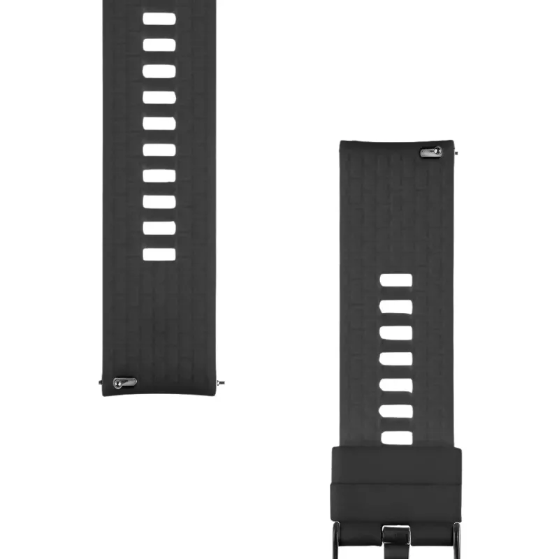 Taktisches Quick-Release-Silikonarmband 22mm Schwarz
