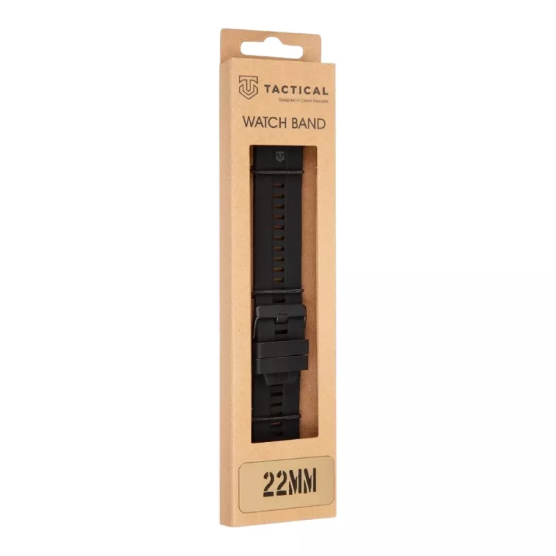 Taktisches Quick-Release-Silikonarmband 22mm Schwarz