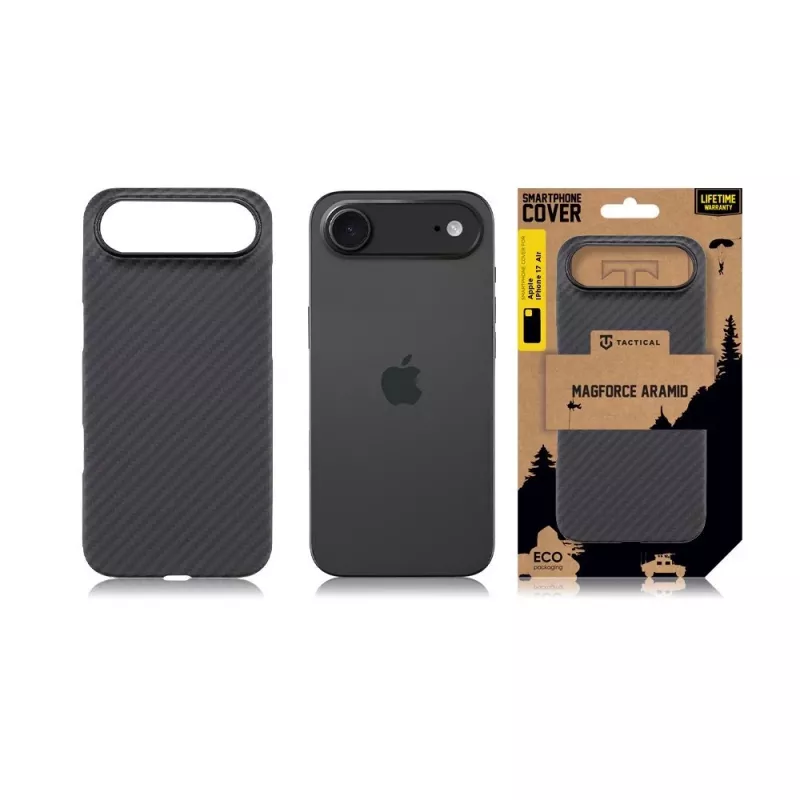 Tactical Back Cover MagForce Aramid für iPhone Air Schwarz