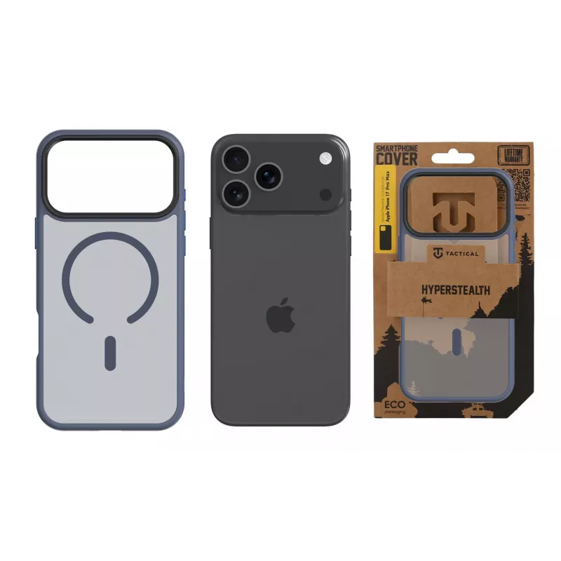 Taktische Rückseitenhülle MagForce Hyperstealth für iPhone 17 Pro Max, Tiefblau
