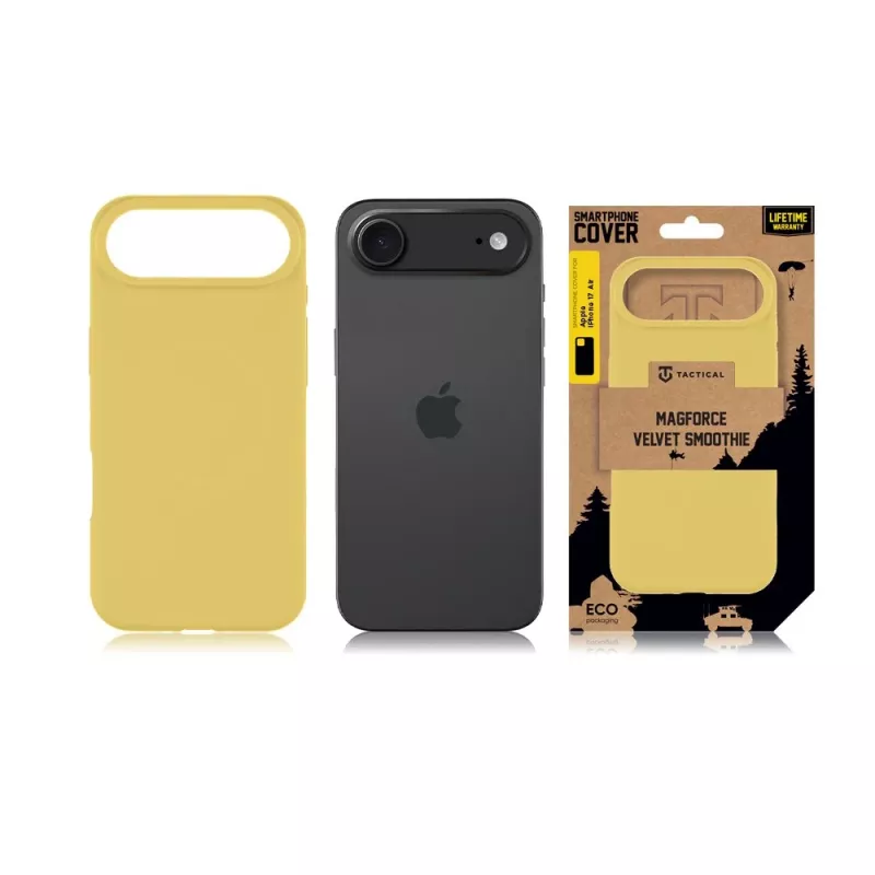 Tactical Back Cover MagForce Velvet Smoothie für Apple iPhone 17 Air - Banana Yellow