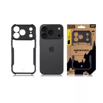 Tactical Back Cover Quantum Stealth iPhone 17 Pro Transparent/Schwarz