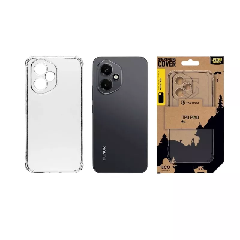 Taktische Rückseitige Abdeckung TPU Plyo Honor 400 Transparent