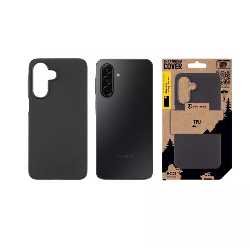 Taktische TPU-Rückseitenhülle für Samsung Galaxy A17 4G/5G Schwarz
