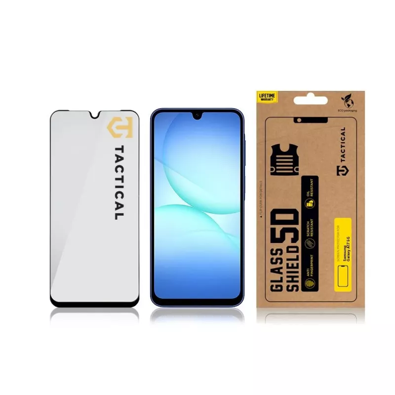 Tactical Glass Shield 5D für Galaxy A17 4G/5G Schwarz