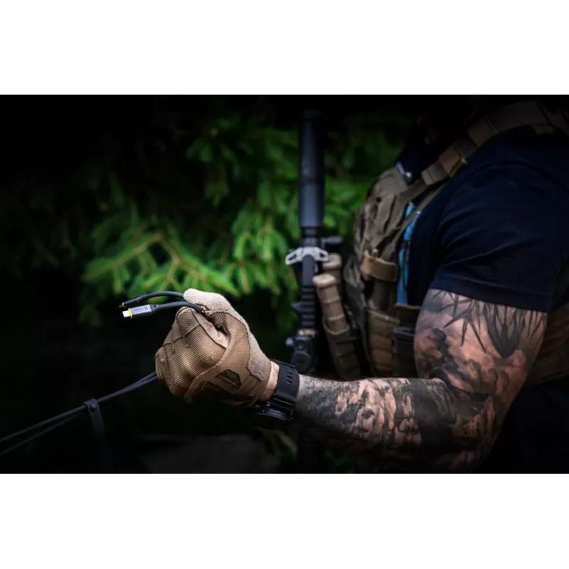 Tactical Fast Rope Aramid 2.0 Kabel USB-C/USB-C 1m