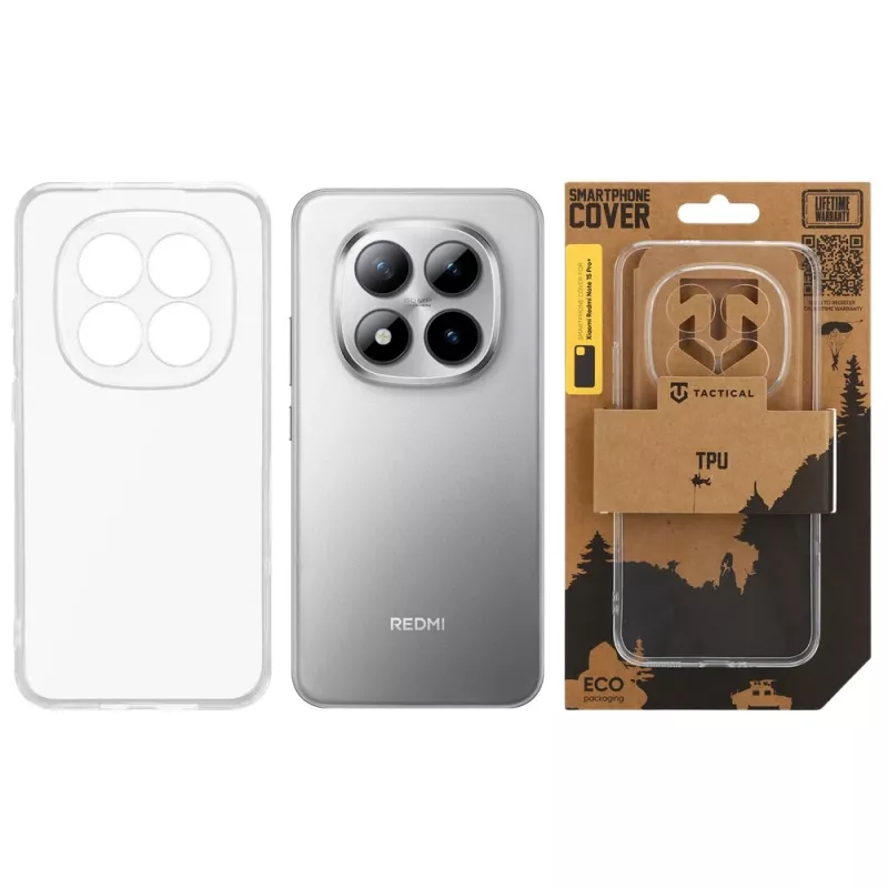 Tactical Back Cover TPU für Xiaomi Redmi Note 15 Pro+ 5G Transparent