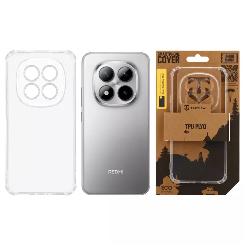 Tactical Back Cover TPU Plyo für Xiaomi Redmi Note 15 Pro+ 5G Transparent
