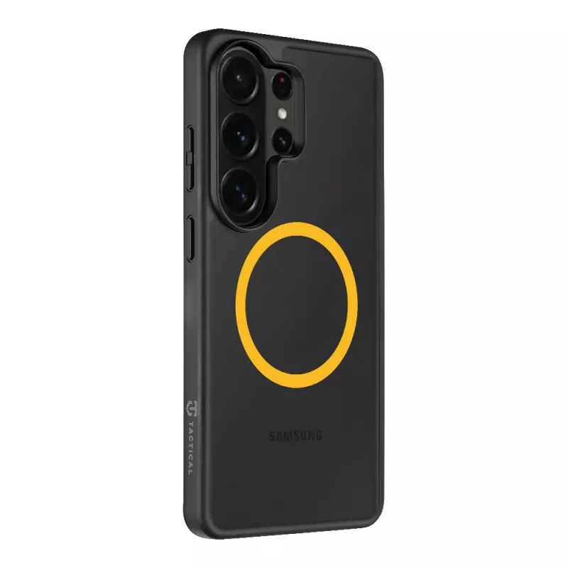 Taktische Rückseitenabdeckung MagForce Hyperstealth 2.0 für Samsung Galaxy S26 Ultra, Schwarz/Gelb