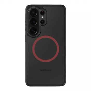 Taktische Rückseitenabdeckung MagForce Hyperstealth 2.0 für Samsung Galaxy S26 Ultra, Schwarz/Rot