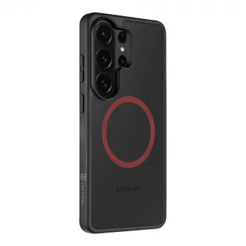 Taktische Rückseitenabdeckung MagForce Hyperstealth 2.0 für Samsung Galaxy S26 Ultra, Schwarz/Rot