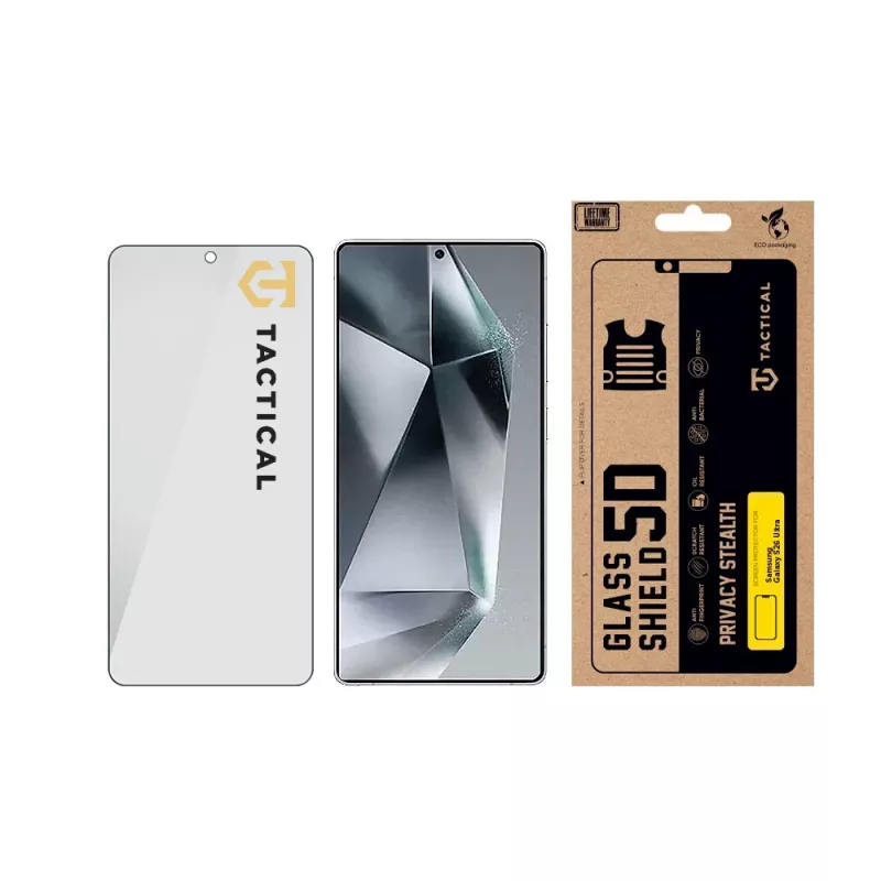 Tactical Glass Shield Privacy Stealth 5D für Samsung Galaxy S26 Ultra Schwarz