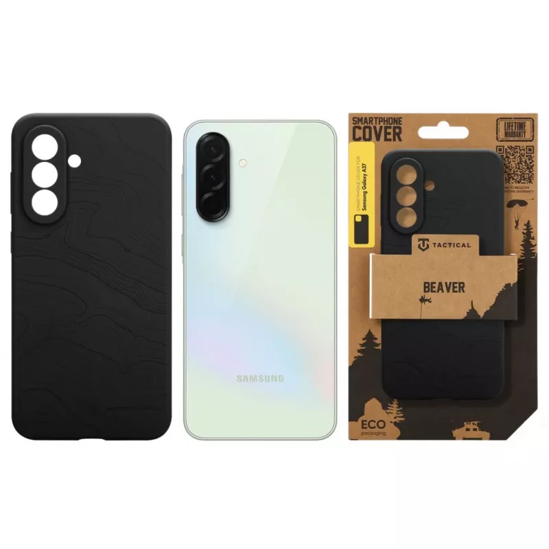 Taktische Rückabdeckung Beaver für Samsung Galaxy A37, Asphalt