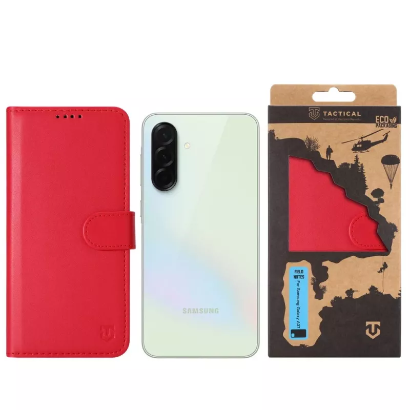 Tactical Book Cover Field Notes Galaxy A37 Rot