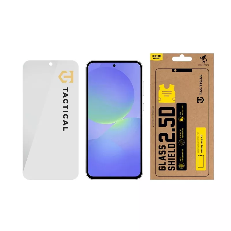 Tactical Glass Shield 2.5D Displayschutzfolie aus gehärtetem Glas für Samsung Galaxy A37 - Klar