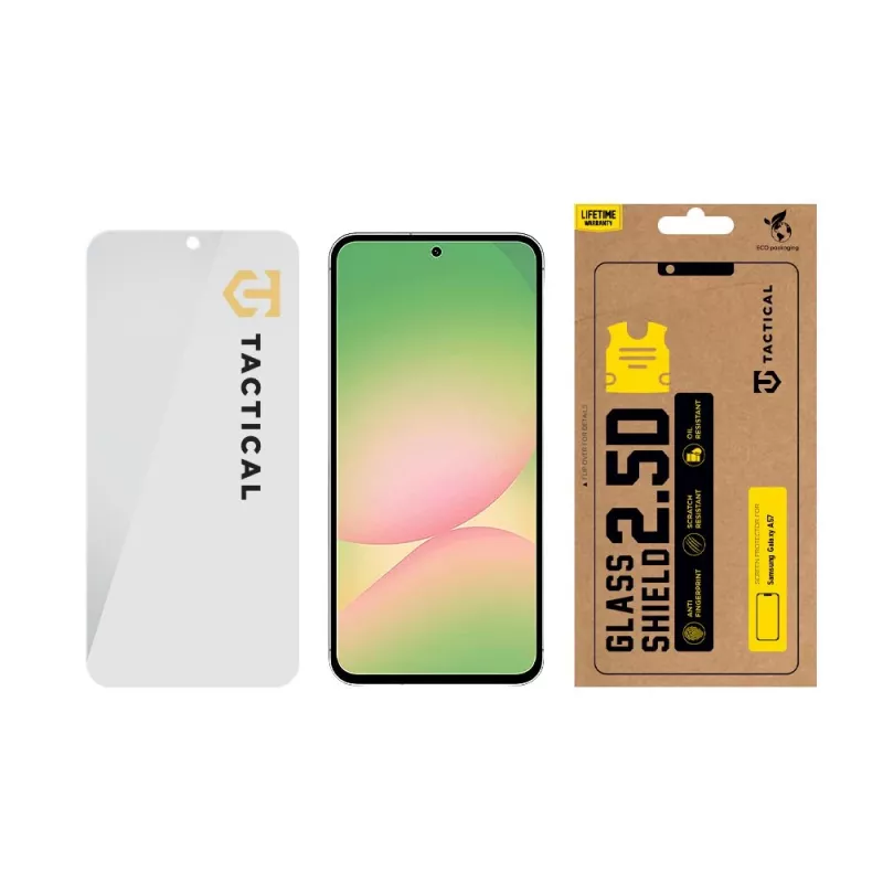 Tactical Glass Shield 2.5D Displayschutzfolie aus gehärtetem Glas für Samsung Galaxy A57 Klar