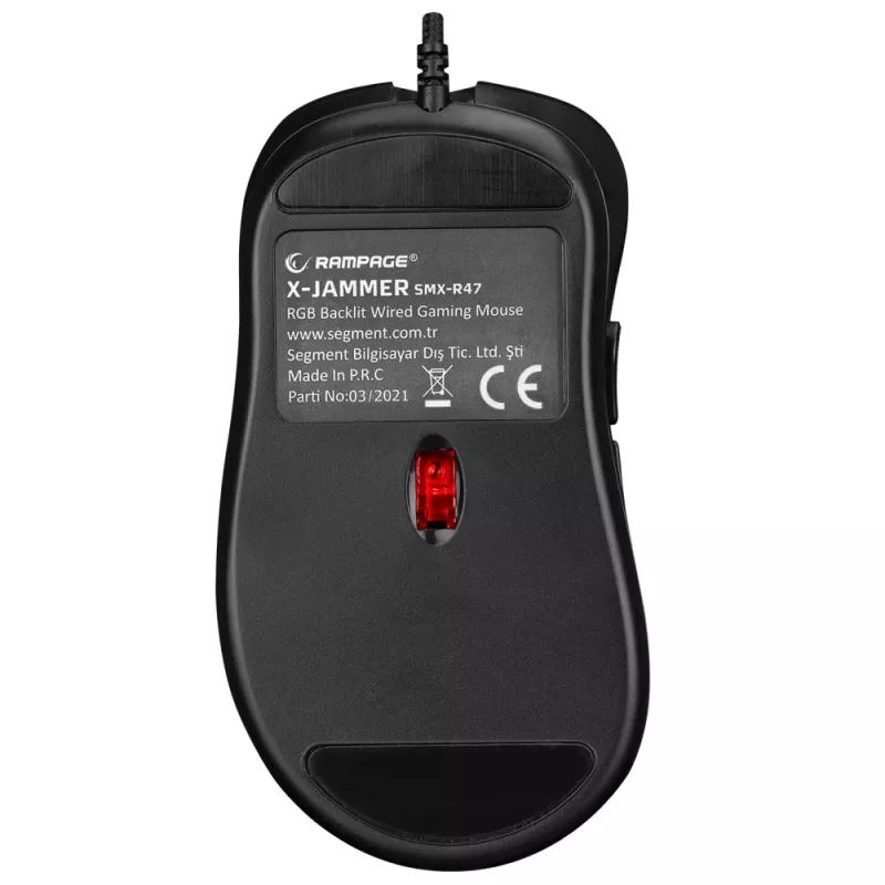 Rampage X-JAMMER V2 RGB Gaming Mouse 12800 DPI 1kHz Macro