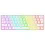 Rampage Radiant K11 60% Mechanische Gaming-Tastatur, Weiß, Blue Switch, RGB