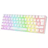 Rampage Radiant K11 60% Mechanische Gaming-Tastatur, Weiß, Blue Switch, RGB