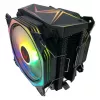 Rampage Octagon C60 CPU Air Cooler, Dual Tower, 2x120mm ARGB Lüfter, 1800RPM, LGA 1700/AM5
