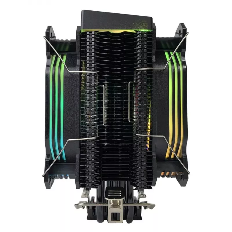 Rampage Octagon C60 CPU Air Cooler, Dual Tower, 2x120mm ARGB Lüfter, 1800RPM, LGA 1700/AM5