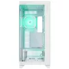 Rampage Hydra V1 Mid-Tower PC-Gehäuse, Weiß, 4x 120mm ARGB-Lüfter, USB-C/USB-A, ARGB-Hub, gehärtetes Glas