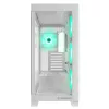 Rampage Hydra V2 Mid Tower PC-Gehäuse Weiß mit 4x 120mm ARGB-Lüftern und gehärtetem Glas