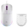 Rampage BLINK Kabelgebundene Gaming-Maus, 12800 DPI, RGB, Optischer Sensor, Weiß