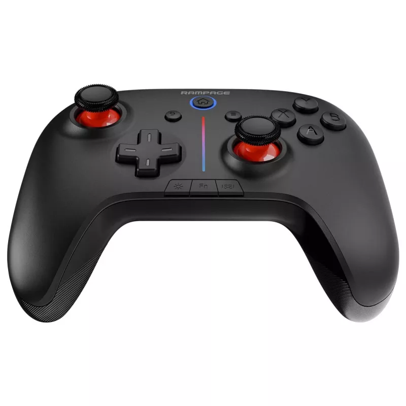 Rampage Hydra Pro Pad Wireless RGB 2.4G Hall Effect Controller mit magnetischen Triggern, Schwarz