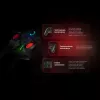 Rampage Hydra Pro Pad Wireless RGB 2.4G Hall Effect Controller mit magnetischen Triggern, Schwarz