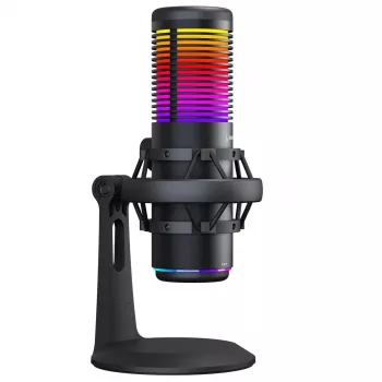 Rampage Bemol RGB USB-C Gaming-Mikrofon, Schwarz