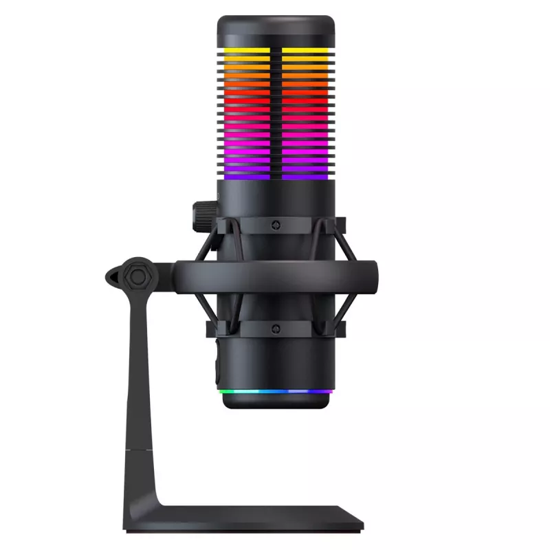 Rampage Bemol RGB USB-C Gaming-Mikrofon, Schwarz