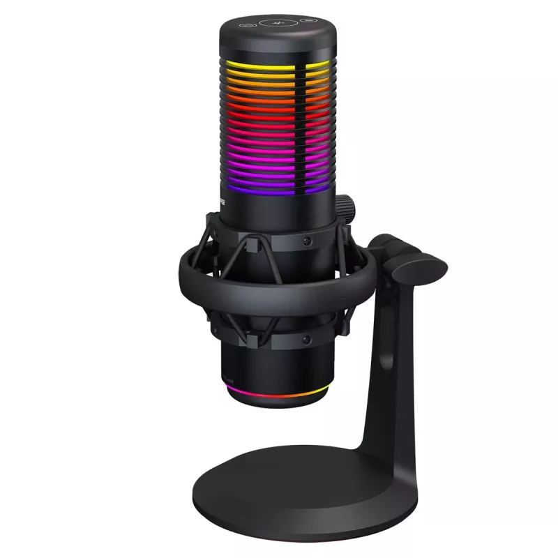 Rampage Bemol RGB USB-C Gaming-Mikrofon, Schwarz