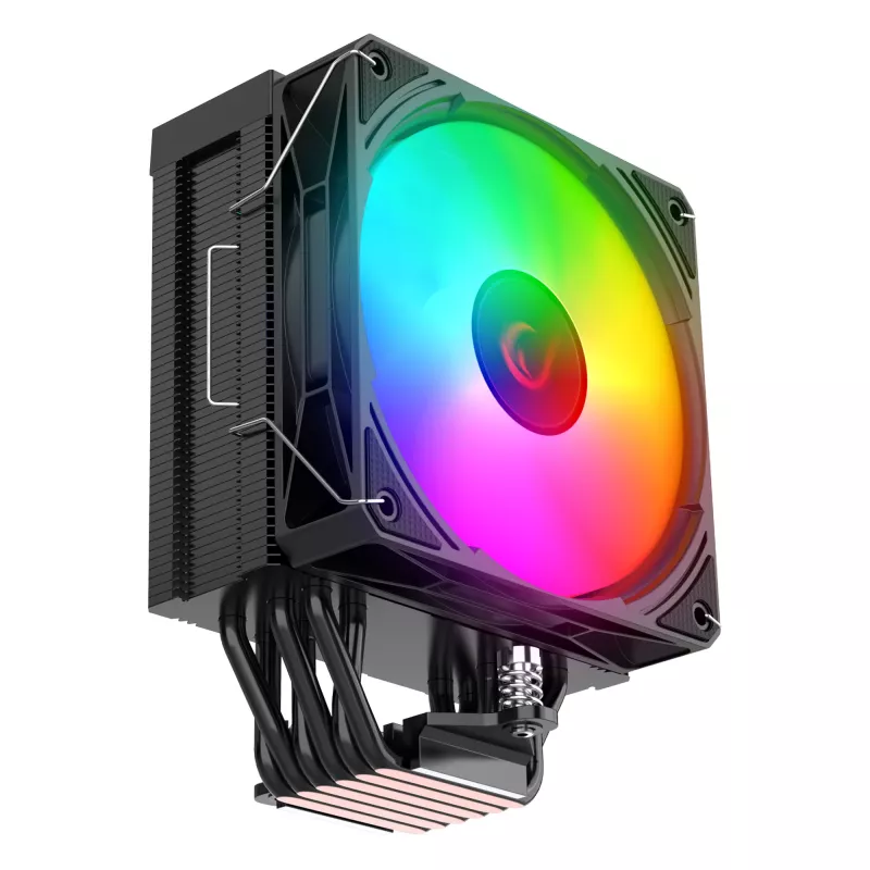 Rampage Octagon C70 CPU-Kühler LGA1700/AM5 LCD Lüfter Infinity 120mm ARGB Schwarz