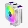 Rampage Octagon C70 CPU-Kühler mit LCD, 120 mm ARGB-Lüfter, AM5/LGA1700, Weiß