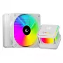 Rampage INFINITE V120 All-in-One Flüssigkeits-CPU-Kühler 120mm ARGB, Temperaturanzeige, Weiß