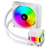 Rampage INFINITE V120 All-in-One Flüssigkeits-CPU-Kühler 120mm ARGB, Temperaturanzeige, Weiß